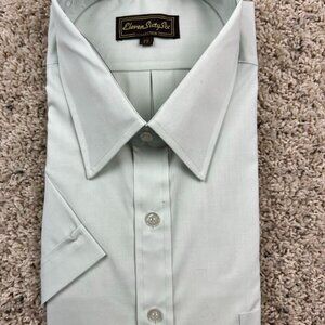 NOS VTG Eleven Sixty Six 1166 Collection Button Up Size 17 Point Collar 80s S/S
